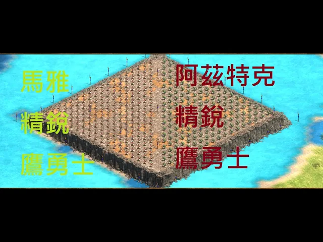 血多還是攻擊高贏?馬雅 精銳鷹勇士 vs 阿茲特克 精銳鷹勇士 maya vs aztec 世紀帝國2 決定版(2019) age of empires ii definitive edition